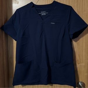 Jaanuu Navy Blue Scrub Top